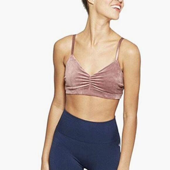 Joylab velour twist back sports bra - Picture 1 of 6